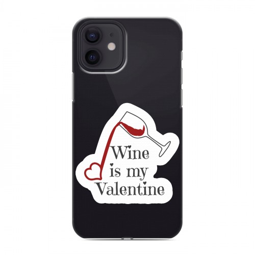 Полупрозрачный дизайнерский силиконовый чехол для Iphone 12 День Святого Валентина