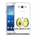 Полупрозрачный дизайнерский пластиковый чехол для Samsung Galaxy Grand 2 Парочка Авокадо