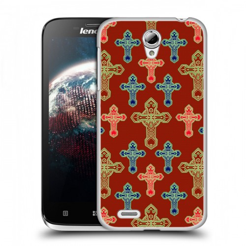 Дизайнерский пластиковый чехол для Lenovo A859 Ideaphone Мир крестов