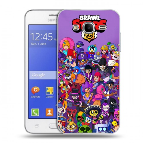 Дизайнерский силиконовый чехол для Samsung Galaxy J7 Brawl Stars