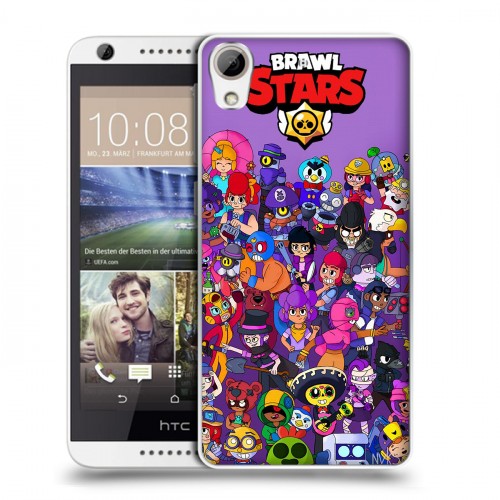 Дизайнерский силиконовый чехол для HTC Desire 626 Brawl Stars