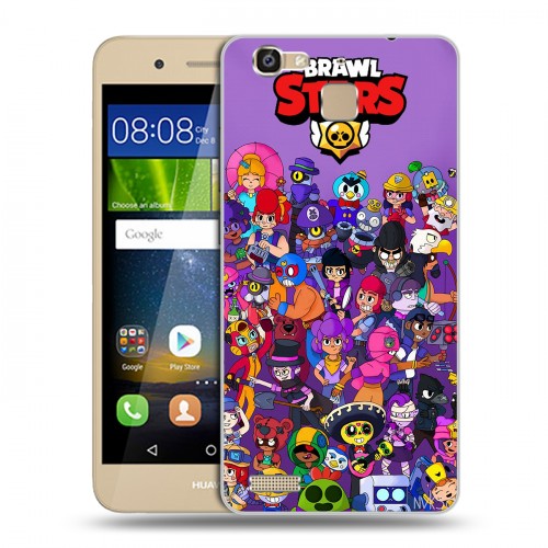 Дизайнерский пластиковый чехол для Huawei GR3 Brawl Stars