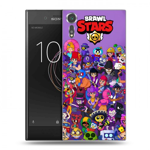 Дизайнерский пластиковый чехол для Sony Xperia XZs Brawl Stars