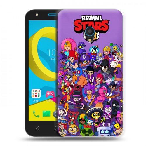 Дизайнерский пластиковый чехол для Alcatel U5 Brawl Stars