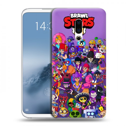 Дизайнерский силиконовый чехол для Meizu 16th Plus Brawl Stars