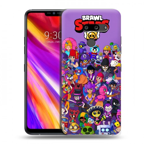 Дизайнерский пластиковый чехол для LG G8 ThinQ Brawl Stars