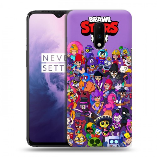 Дизайнерский пластиковый чехол для OnePlus 7 Brawl Stars