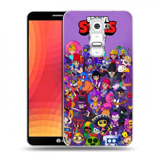 Дизайнерский пластиковый чехол для LG Optimus G2 Brawl Stars