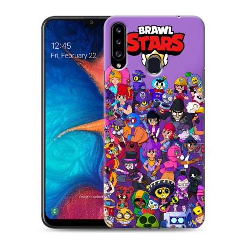 Дизайнерский пластиковый чехол для Samsung Galaxy A20s Brawl Stars