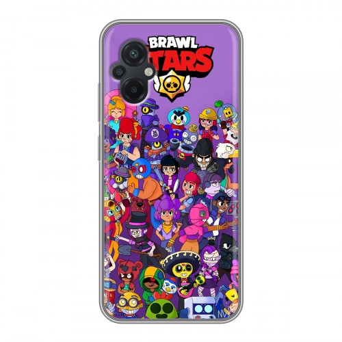 Дизайнерский силиконовый чехол для Xiaomi Poco M5 Brawl Stars