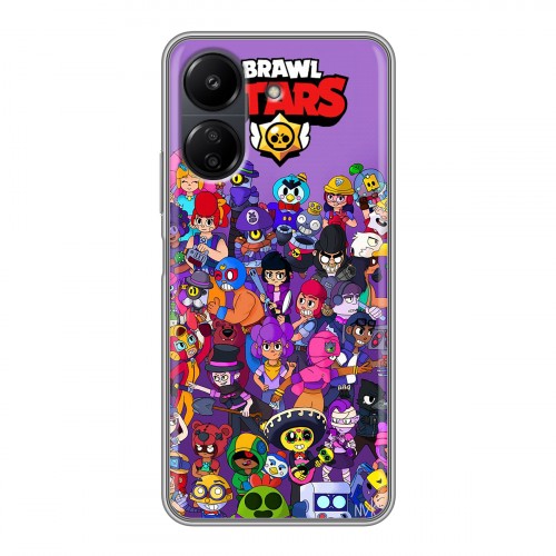 Дизайнерский силиконовый чехол для Xiaomi Poco C65 Brawl Stars