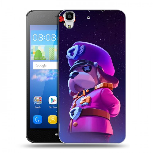 Дизайнерский пластиковый чехол для Huawei Y6 Brawl Stars