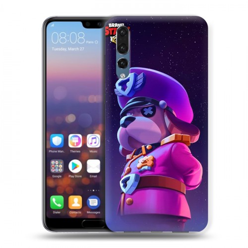 Дизайнерский силиконовый с усиленными углами чехол для Huawei P20 Pro Brawl Stars