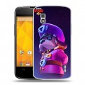 Дизайнерский пластиковый чехол для LG Google Nexus 4 Brawl Stars