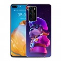 Дизайнерский пластиковый чехол для Huawei P40 Brawl Stars