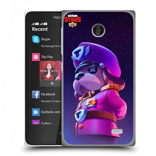 Дизайнерский пластиковый чехол для Nokia X Brawl Stars