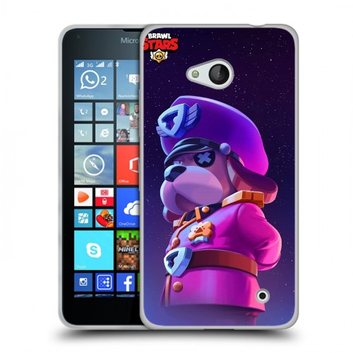 Дизайнерский пластиковый чехол для Microsoft Lumia 640 Brawl Stars