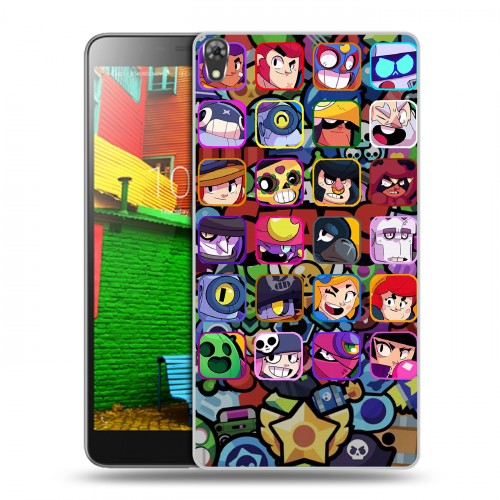 Дизайнерский силиконовый чехол для Lenovo Phab Brawl Stars