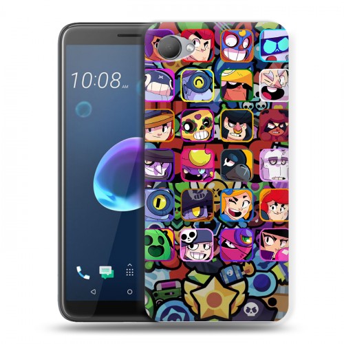 Дизайнерский пластиковый чехол для HTC Desire 12 Brawl Stars