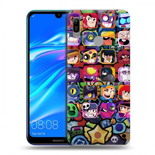 Дизайнерский пластиковый чехол для Huawei Y6 (2019) Brawl Stars