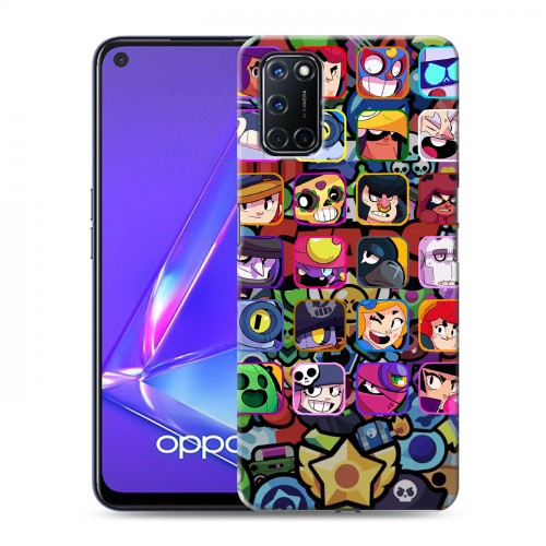 Дизайнерский пластиковый чехол для OPPO A52 Brawl Stars