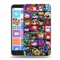 Дизайнерский пластиковый чехол для Nokia Lumia 1320 Brawl Stars