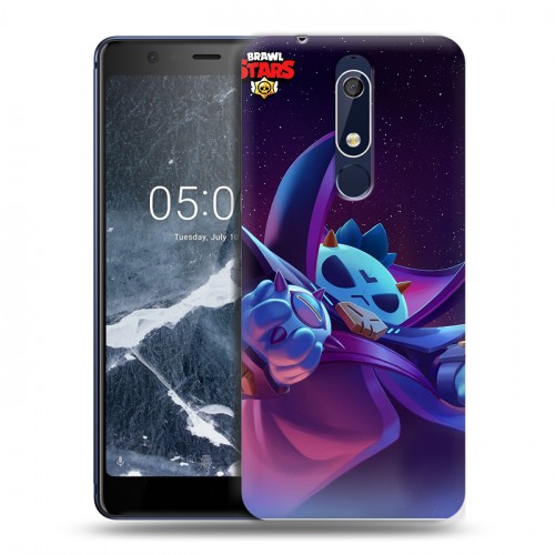 Дизайнерский пластиковый чехол для Nokia 5.1 Brawl Stars