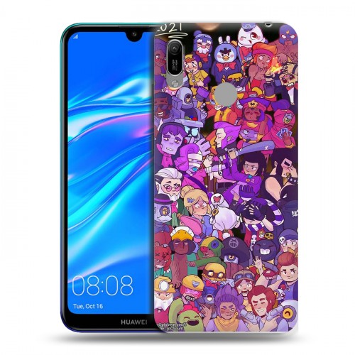 Дизайнерский пластиковый чехол для Huawei Y6 (2019) Brawl Stars