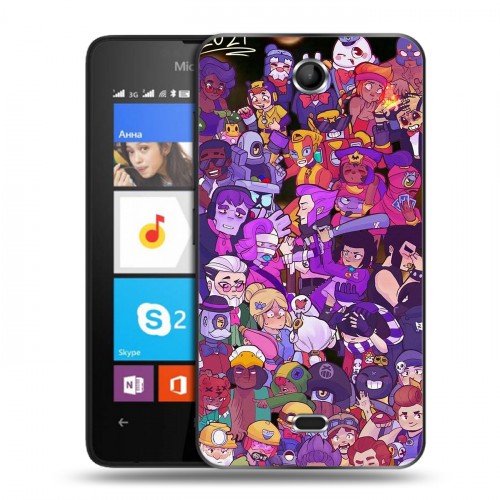 Дизайнерский силиконовый чехол для Microsoft Lumia 430 Dual SIM Brawl Stars