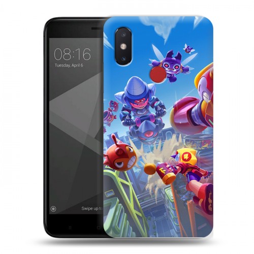 Дизайнерский силиконовый чехол для Xiaomi Mi8 SE Brawl Stars