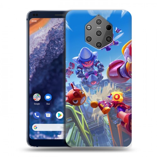 Дизайнерский силиконовый чехол для Nokia 9 PureView Brawl Stars