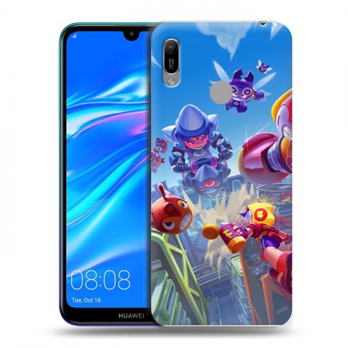 Дизайнерский пластиковый чехол для Huawei Y6 (2019) Brawl Stars