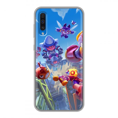 Дизайнерский силиконовый чехол для Samsung Galaxy A50 Brawl Stars