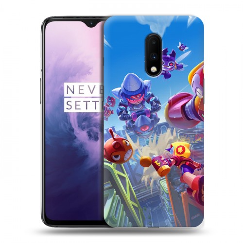 Дизайнерский пластиковый чехол для OnePlus 7 Brawl Stars