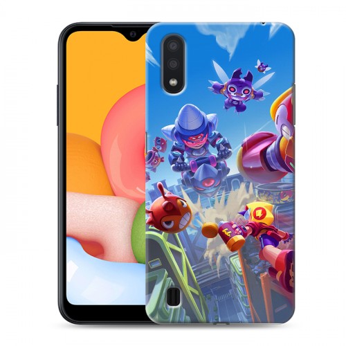 Дизайнерский силиконовый чехол для Samsung Galaxy M01 Brawl Stars