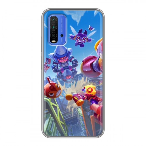 Дизайнерский силиконовый чехол для Xiaomi RedMi 9T Brawl Stars