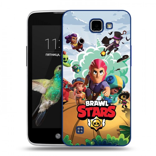 Дизайнерский пластиковый чехол для LG K4 Brawl Stars