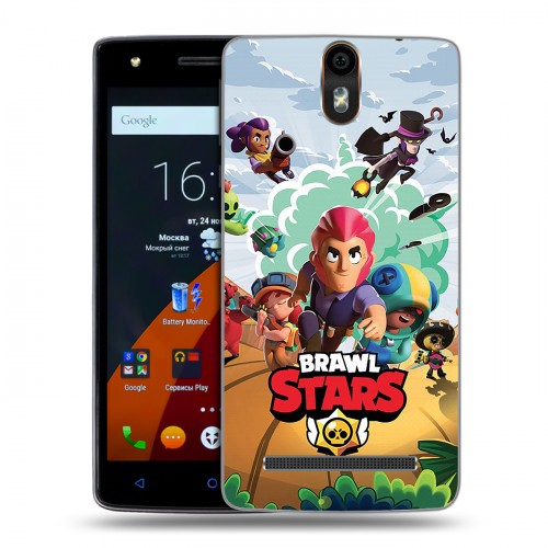 Дизайнерский силиконовый чехол для Wileyfox Storm Brawl Stars