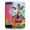 Дизайнерский пластиковый чехол для Lenovo K6 Brawl Stars