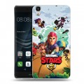 Дизайнерский пластиковый чехол для Huawei Y6II Brawl Stars