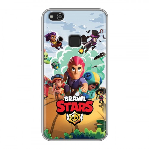 Дизайнерский силиконовый чехол для Huawei P10 Lite Brawl Stars