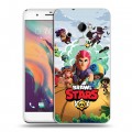 Дизайнерский пластиковый чехол для HTC One X10 Brawl Stars