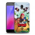 Дизайнерский пластиковый чехол для Meizu M6 Brawl Stars