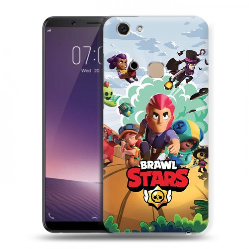 Дизайнерский пластиковый чехол для Vivo V7 Brawl Stars