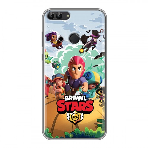 Дизайнерский силиконовый чехол для Huawei P Smart Brawl Stars