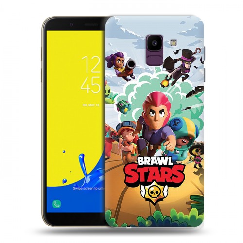 Дизайнерский пластиковый чехол для Samsung Galaxy J6 Brawl Stars