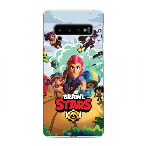 Дизайнерский силиконовый чехол для Samsung Galaxy S10 Brawl Stars