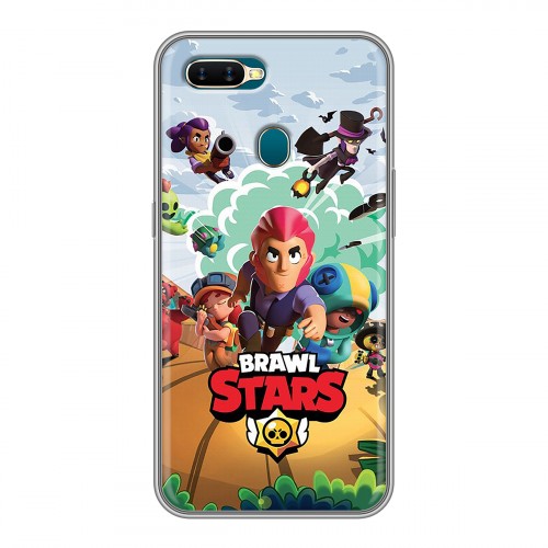 Дизайнерский силиконовый чехол для OPPO AX7 Brawl Stars