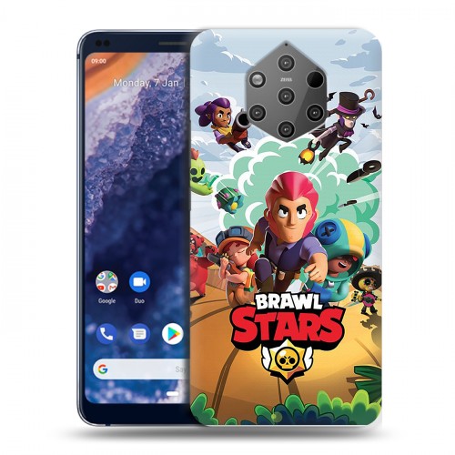 Дизайнерский силиконовый чехол для Nokia 9 PureView Brawl Stars