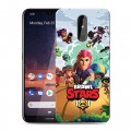 Дизайнерский силиконовый чехол для Nokia 3.2 Brawl Stars